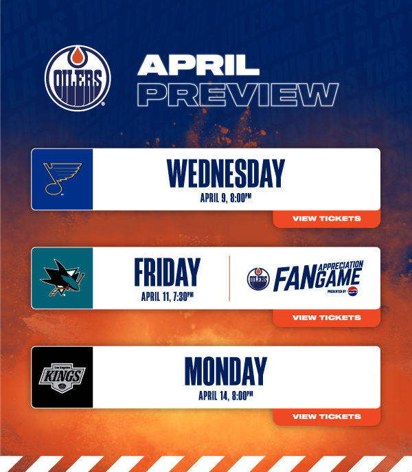 Upcoming home game schedule and ticket link.